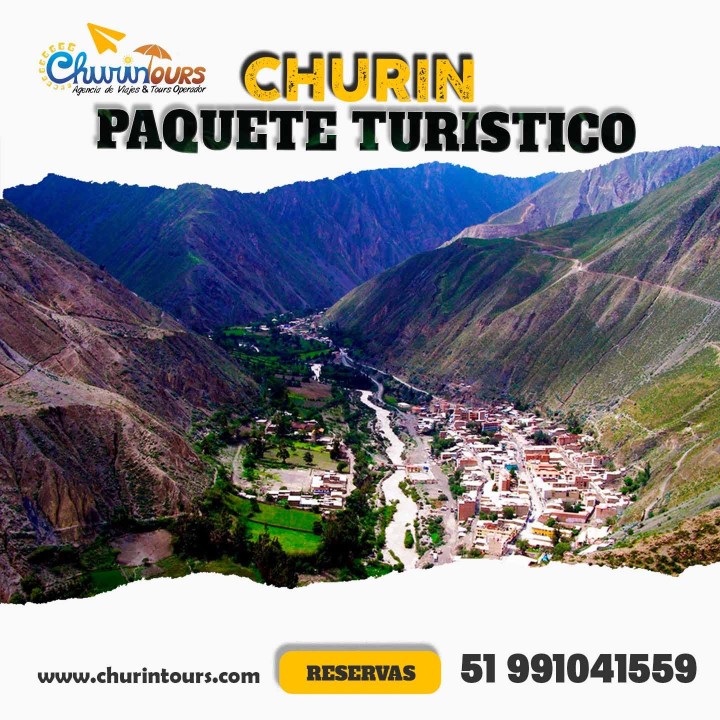 Paquete Turistico Churin 2 dias y 1 noche Churin